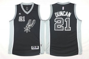 Maillot De Basket San Antonio Spurs Tim Duncan 21 2015-16 Season Noir